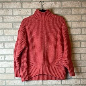 Mauve Anthropogie Mock Neck Sweater- Size S